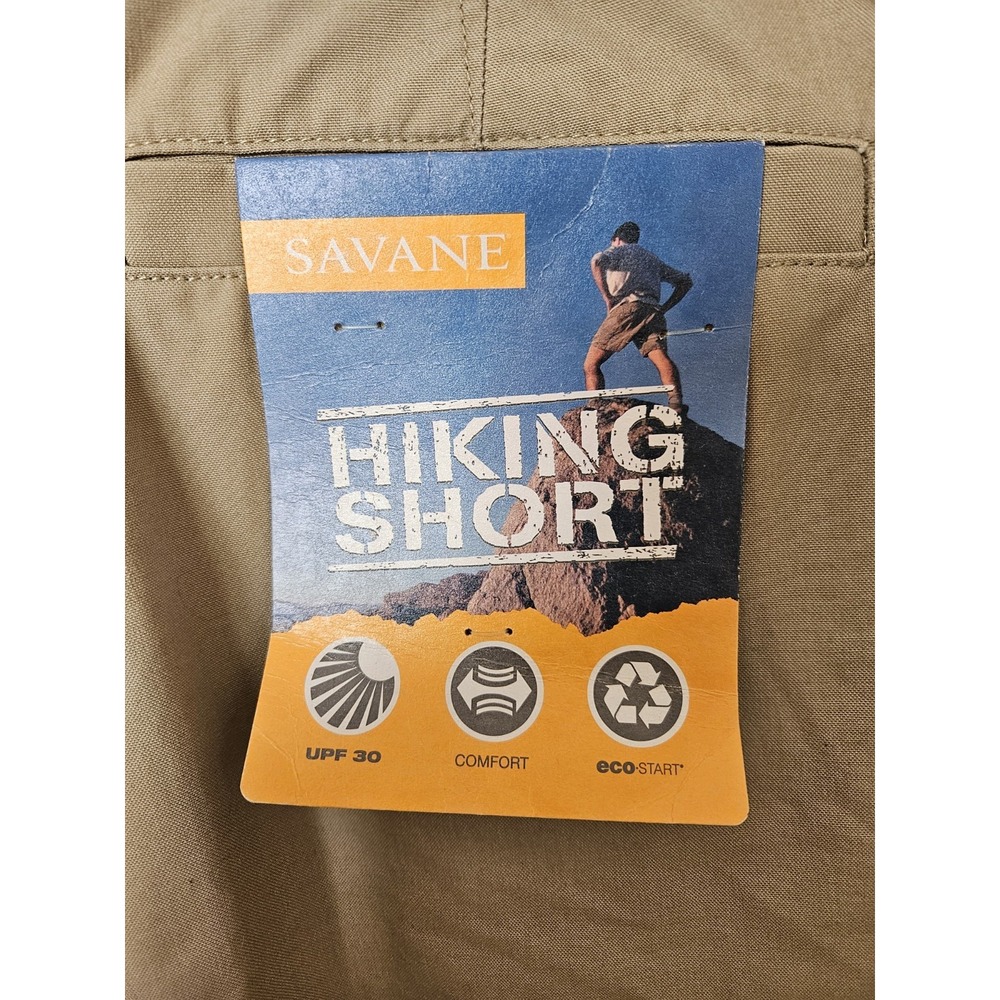 NWT Savane Men's Hiking Original Khakis Cargo Shorts Pockets, Size 44 - Picture 5 of 8